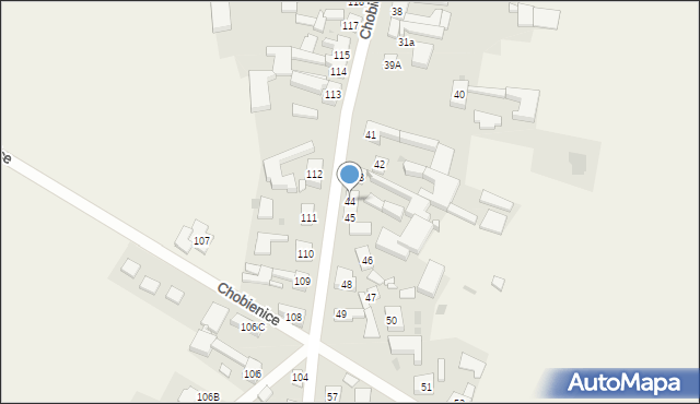 Chobienice, Chobienice, 44, mapa Chobienice