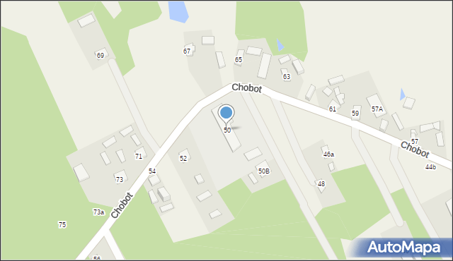 Chobot, Chobot, 50, mapa Chobot