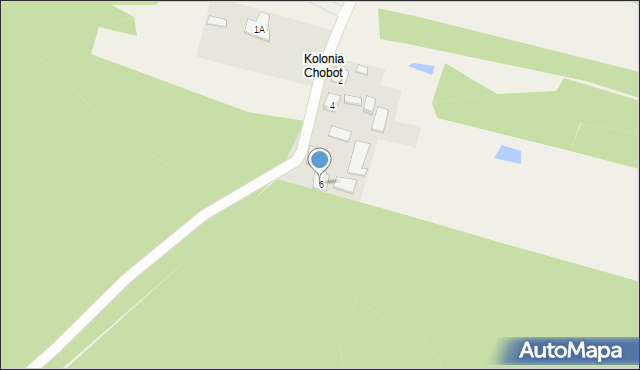 Chobot, Chobot, 6, mapa Chobot