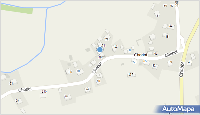 Chobot, Chobot, 49, mapa Chobot