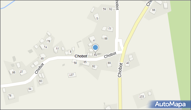 Chobot, Chobot, 61, mapa Chobot