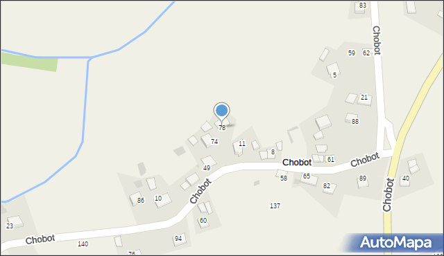 Chobot, Chobot, 78, mapa Chobot