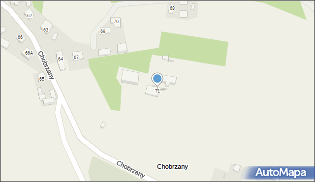 Chobrzany, Chobrzany, 71, mapa Chobrzany