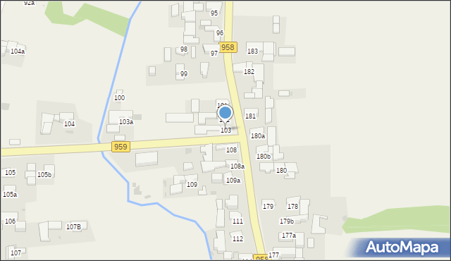 Chochołów, Chochołów, 103, mapa Chochołów