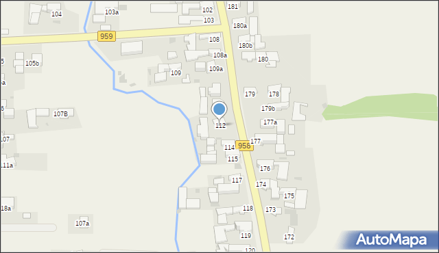 Chochołów, Chochołów, 112, mapa Chochołów