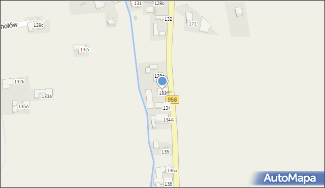 Chochołów, Chochołów, 133, mapa Chochołów