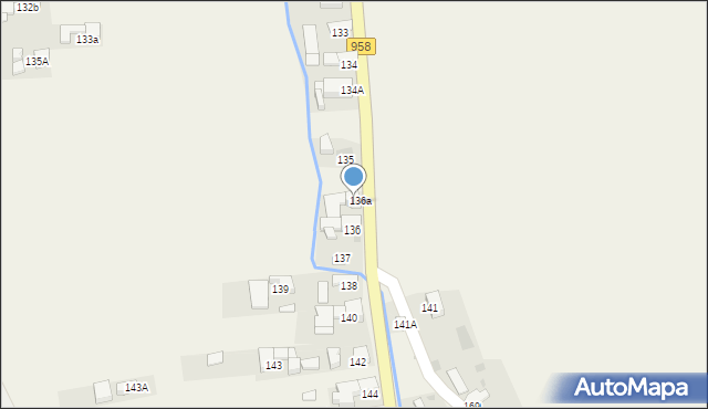 Chochołów, Chochołów, 136b, mapa Chochołów