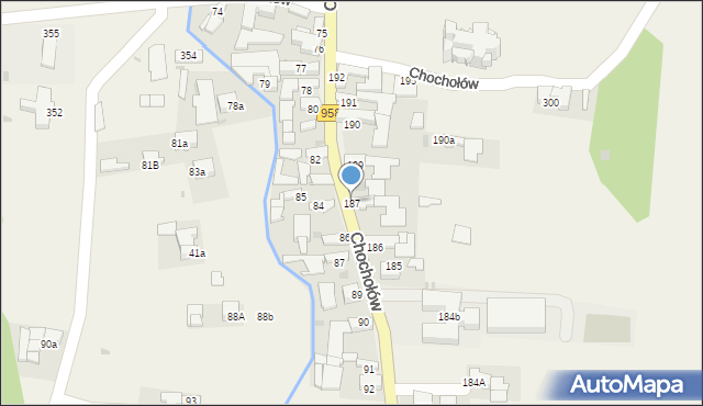 Chochołów, Chochołów, 187, mapa Chochołów