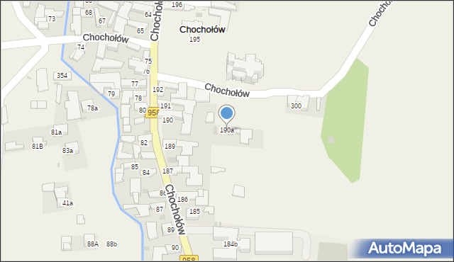 Chochołów, Chochołów, 190a, mapa Chochołów