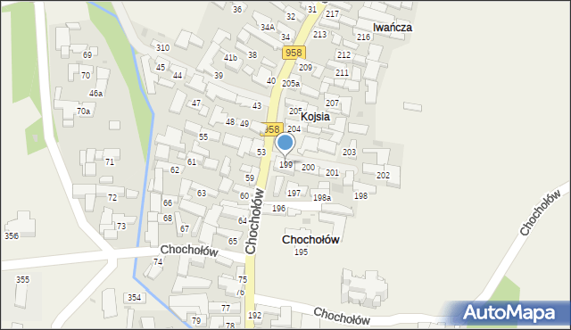 Chochołów, Chochołów, 199, mapa Chochołów