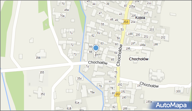 Chochołów, Chochołów, 67, mapa Chochołów