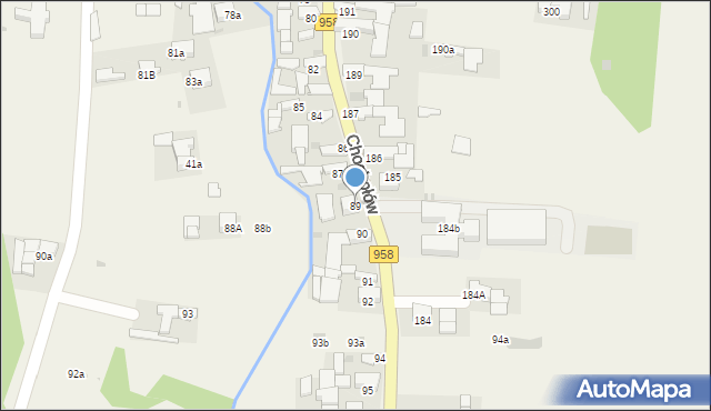 Chochołów, Chochołów, 89, mapa Chochołów