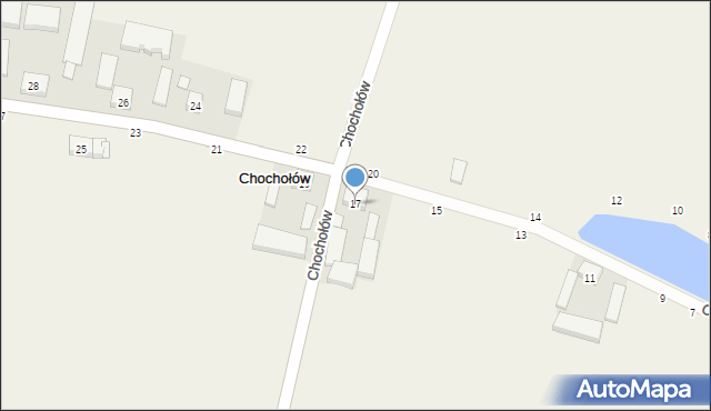 Chochołów, Chochołów, 17, mapa Chochołów
