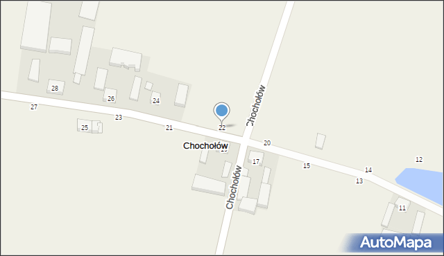 Chochołów, Chochołów, 22, mapa Chochołów