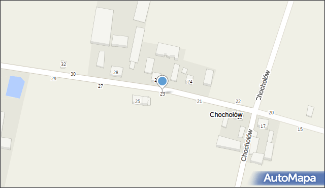 Chochołów, Chochołów, 23, mapa Chochołów