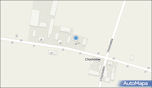 Chochołów, Chochołów, 24, mapa Chochołów