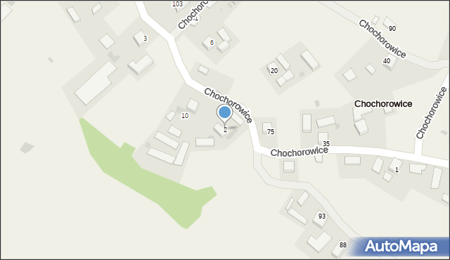 Chochorowice, Chochorowice, 2, mapa Chochorowice