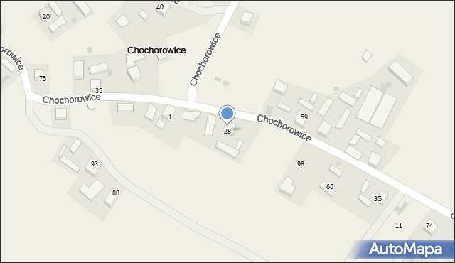 Chochorowice, Chochorowice, 28, mapa Chochorowice