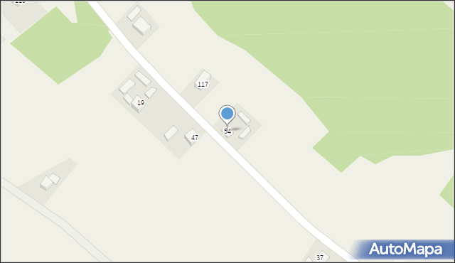 Chochorowice, Chochorowice, 54, mapa Chochorowice