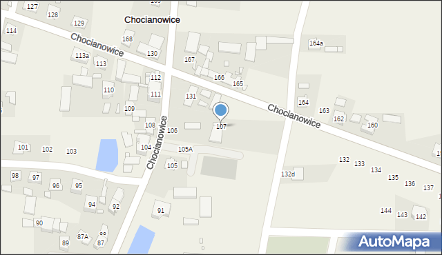 Chocianowice, Chocianowice, 107, mapa Chocianowice