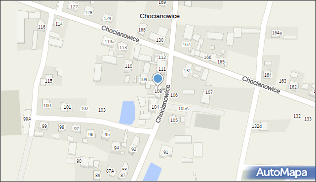 Chocianowice, Chocianowice, 108, mapa Chocianowice