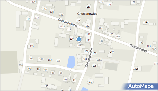 Chocianowice, Chocianowice, 109, mapa Chocianowice