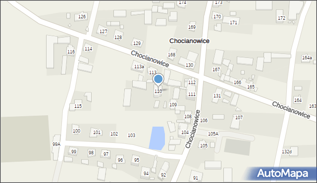 Chocianowice, Chocianowice, 110, mapa Chocianowice