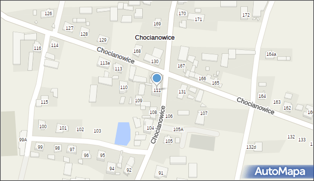 Chocianowice, Chocianowice, 111, mapa Chocianowice