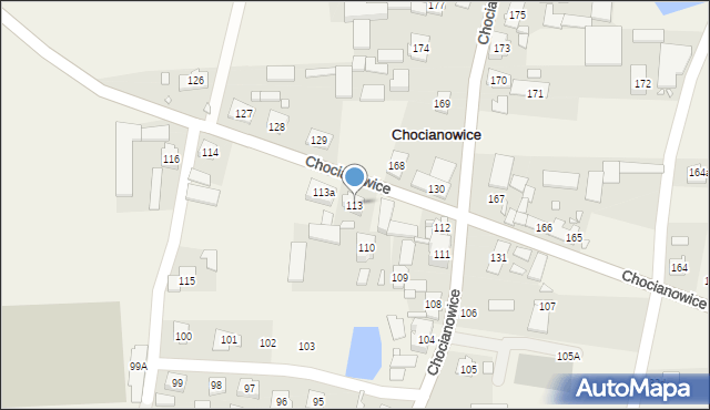 Chocianowice, Chocianowice, 113, mapa Chocianowice