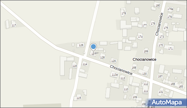 Chocianowice, Chocianowice, 127, mapa Chocianowice