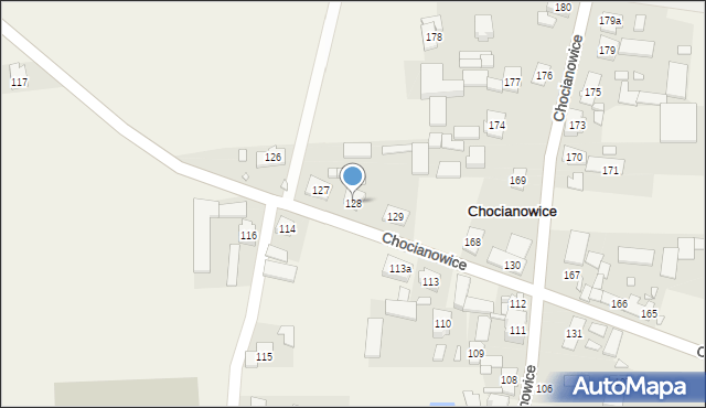 Chocianowice, Chocianowice, 128, mapa Chocianowice