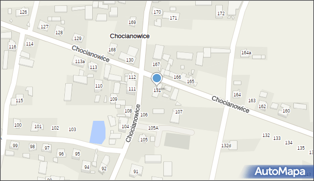 Chocianowice, Chocianowice, 131, mapa Chocianowice