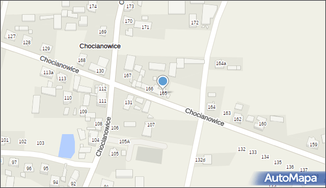 Chocianowice, Chocianowice, 165, mapa Chocianowice