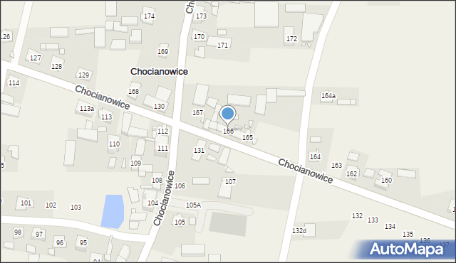 Chocianowice, Chocianowice, 166, mapa Chocianowice