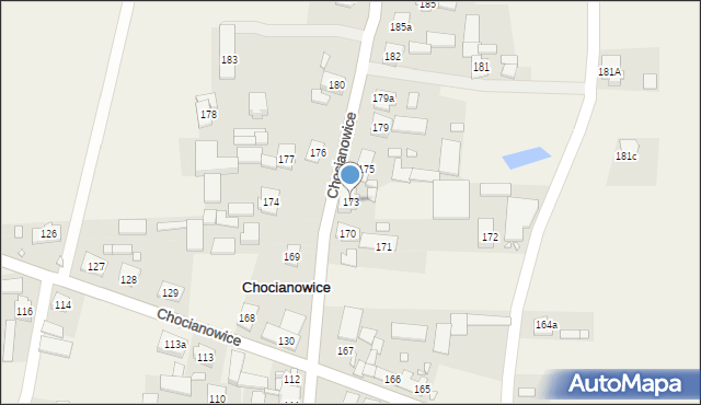 Chocianowice, Chocianowice, 173, mapa Chocianowice