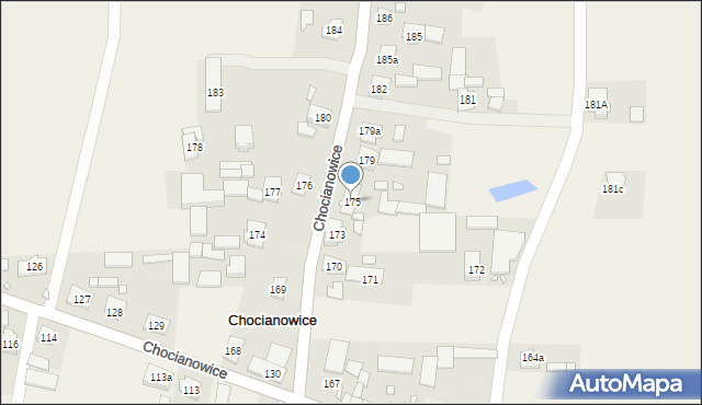 Chocianowice, Chocianowice, 175, mapa Chocianowice