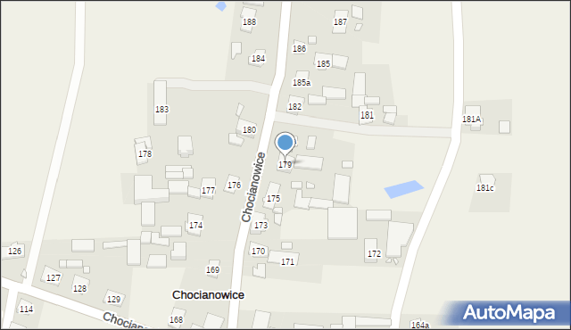 Chocianowice, Chocianowice, 179, mapa Chocianowice