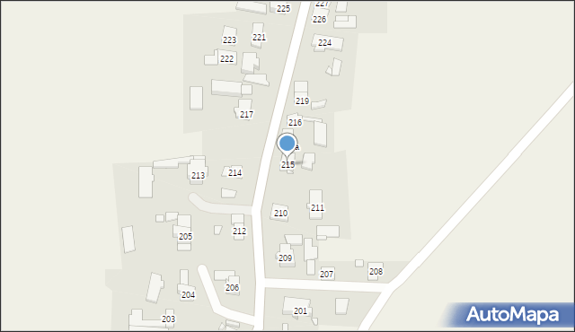 Chocianowice, Chocianowice, 215, mapa Chocianowice
