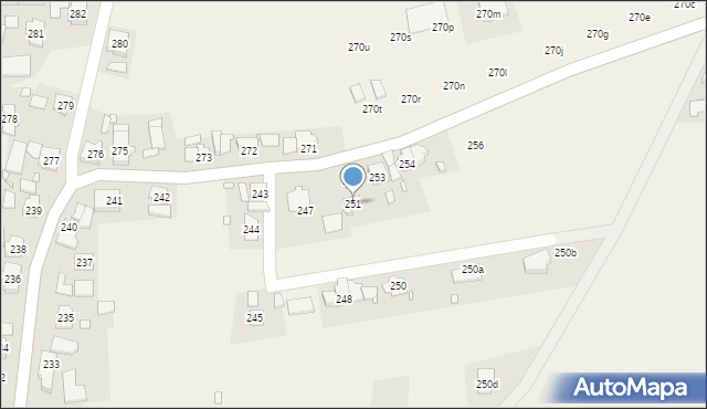 Chocianowice, Chocianowice, 251, mapa Chocianowice
