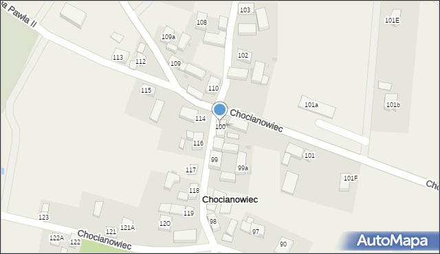 Chocianowiec, Chocianowiec, 100, mapa Chocianowiec