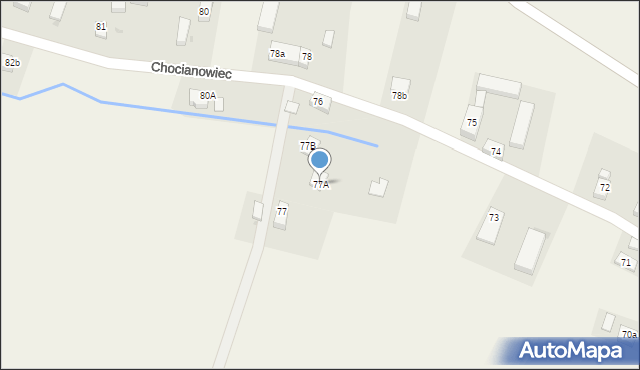 Chocianowiec, Chocianowiec, 77A, mapa Chocianowiec