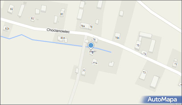 Chocianowiec, Chocianowiec, 77B, mapa Chocianowiec