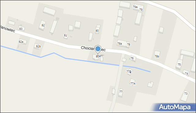 Chocianowiec, Chocianowiec, 80A, mapa Chocianowiec