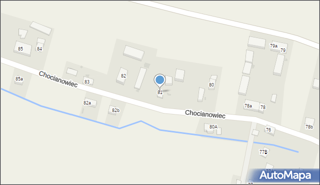 Chocianowiec, Chocianowiec, 81, mapa Chocianowiec