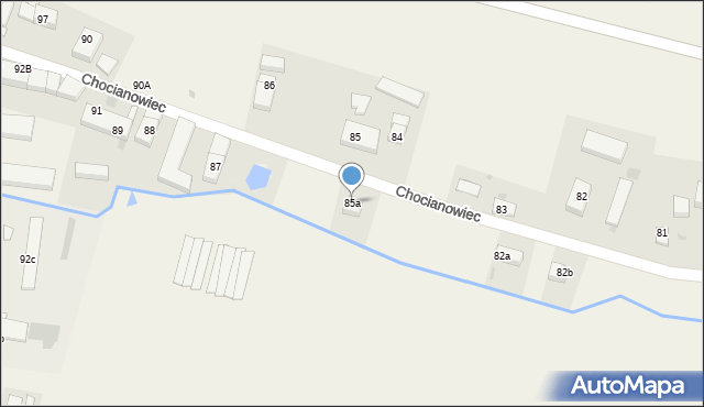 Chocianowiec, Chocianowiec, 85a, mapa Chocianowiec