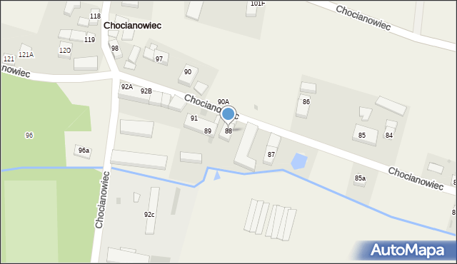 Chocianowiec, Chocianowiec, 88, mapa Chocianowiec