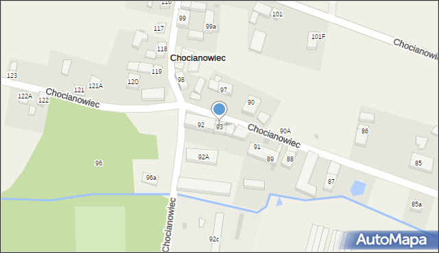 Chocianowiec, Chocianowiec, 93, mapa Chocianowiec