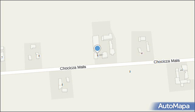 Chocicza Mała, Chocicza Mała, 5, mapa Chocicza Mała