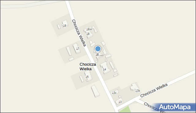 Chocicza Wielka, Chocicza Wielka, 16/2, mapa Chocicza Wielka