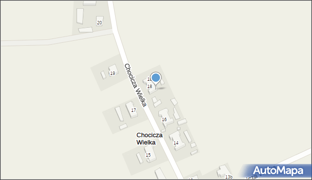 Chocicza Wielka, Chocicza Wielka, 18/3, mapa Chocicza Wielka